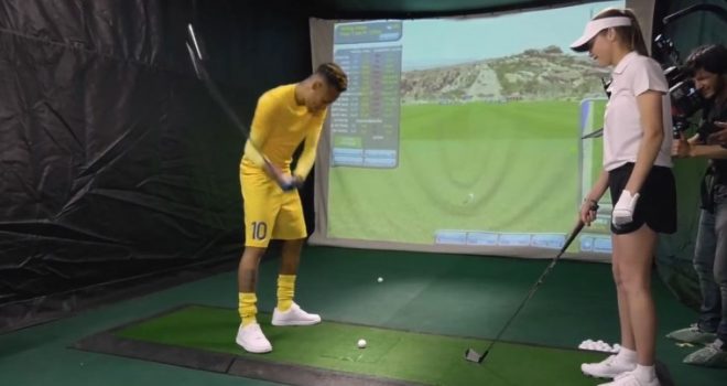 Neymar provon të laujë golf