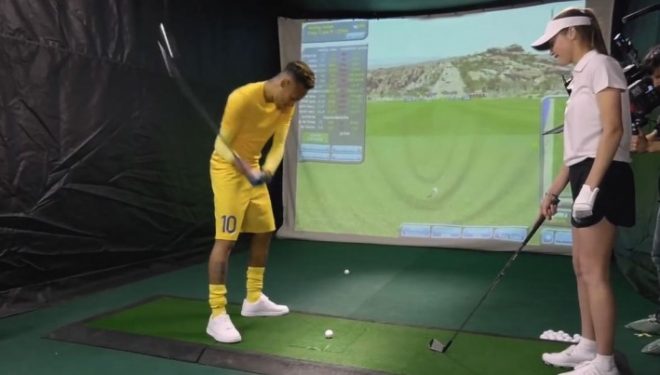 Neymar provon të laujë golf