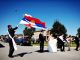 Ne Presheve arrine nusja e pare nga Shqiperia me flamur serb per nje burr serb (Foto)