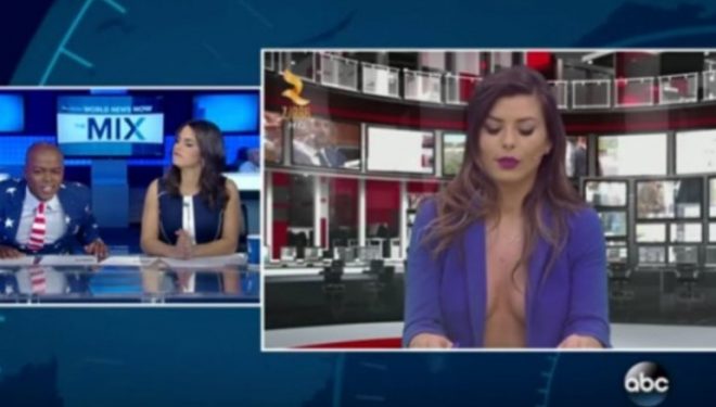 Prezantuesit amerikanë të lajmeve i kap gazi me kolegen e tyre shqiptare (Video)