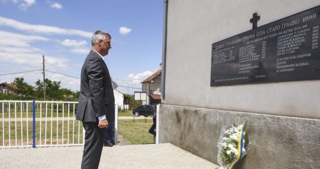 Nderimi i Thaçit në Grackë midis gjestit politik dhe pajtimit