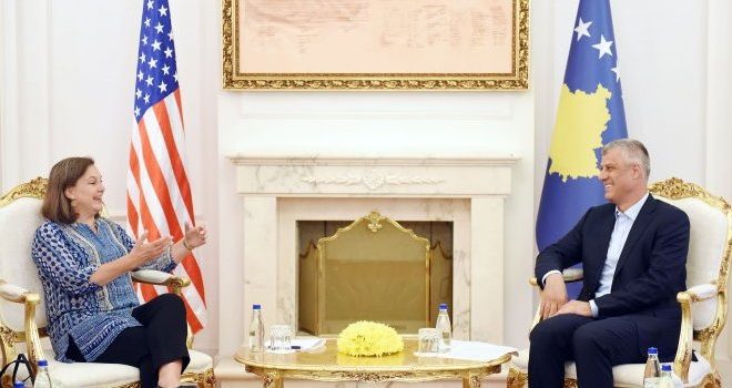 Nuland në takim me Thaçin: Kërkon hapa të nevojshëm para vjeshtës