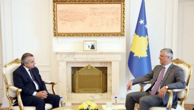 Presidenti Thaçi priti Përfaqësuesin Special të Sekretarit të Përgjithshëm të Kombeve të Bashkuara