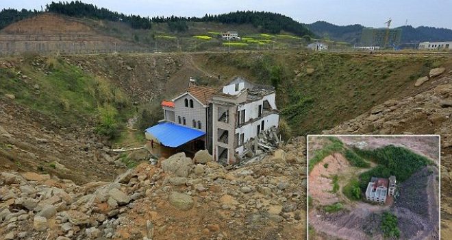 Një familje ndërton shtëpi 3-katëshe në kantierin e braktisur të ndërtimit