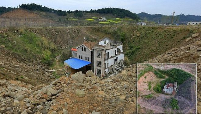 Një familje ndërton shtëpi 3-katëshe në kantierin e braktisur të ndërtimit