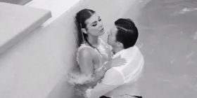 Prapaskenat e setit hot të Angela Martinit me të dashurin rumun (VIDEO)