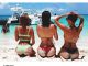 Bella Hadid, në plazh me shoqet