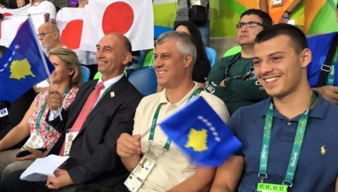 Presidenti Thaçi përcolli nga afër triumfin e Majlindës në Rio (Foto)