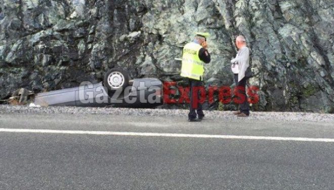 Aksident i rëndë në Rrugën e Kombit (Foto)