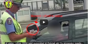 I ofroi ryshfet policit, arrestohet drejtuesi i automjetit (VIDEO)