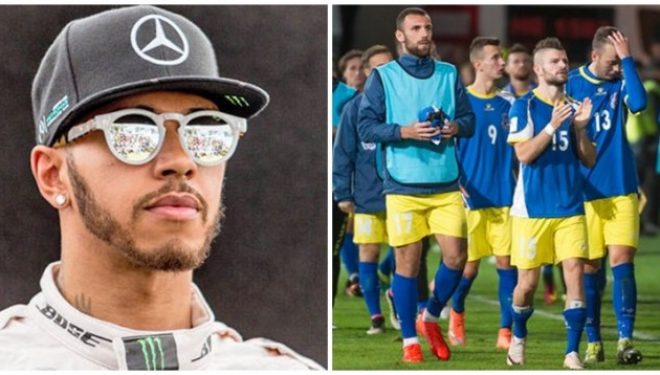 Hamilton, “tifoz” i futbollistit të Kosovës