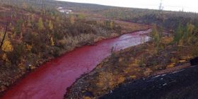 Ndryshimi dramatik i ngjyrës së lumit Daldykan (Foto)