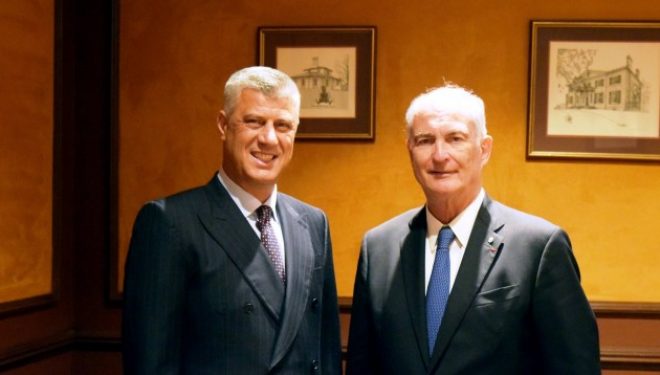 Thaçi takohet me themeluesin e Forumit Ekonomik Global të Torontos