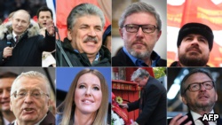 Tetë kandidatët në zgjedhjet presidenciale ruse
