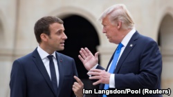 Presidenti i Francës, Emmanuel Macron dhe ai i SHBA-së, Donald Trump