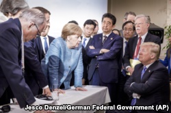 Pamje nga samiti i G7-ës në Kanada.
