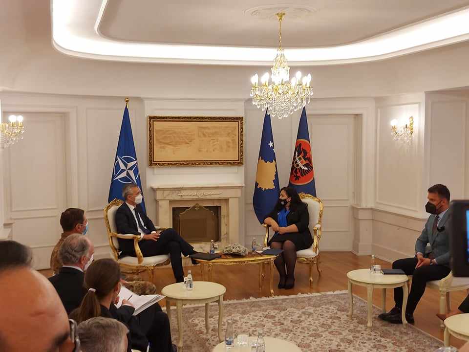 Jens Stoltenberg dhe Vjosa Osmani