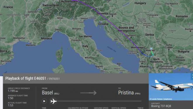 Sëmuret pasagjeri që po vinte në Kosovë, aeroplani nga Zvicra bën ulje emergjente