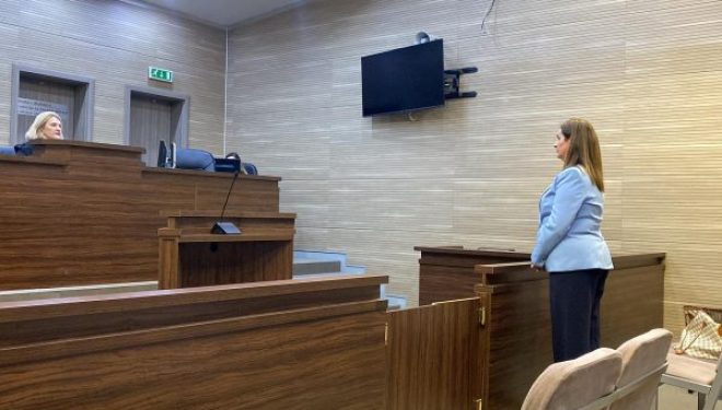 Ministrja Nagavci në Gjykatë për punën e sprejit në Kuvend, deklarohet e pafajshme