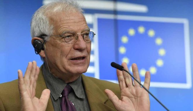 European Union foreign policy chief Josep Borrell discussed a new EU sanctions programme on Monday, but declined to say whether it would be used against any Chinese officials. Photo: AP