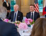 Presidenti Joe Biden dhe Presidenti Emmanuel Macron