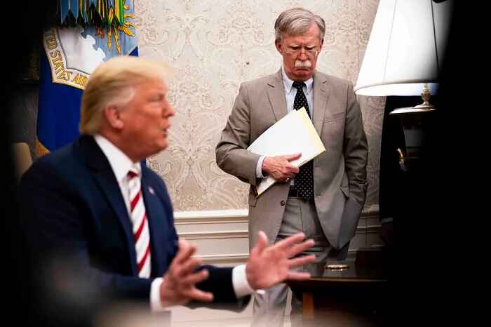 John R. Bolton dhe Donald Trump / Credit: Doug Mills-The New York Times