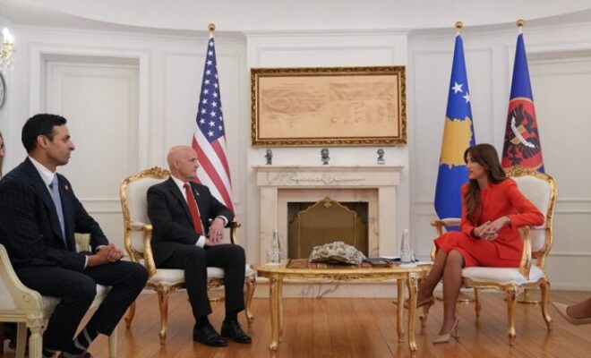 NATO dhe partneriteti me SHBA-në në fokus të takimit të Haxhiut me kongresistët amerikan