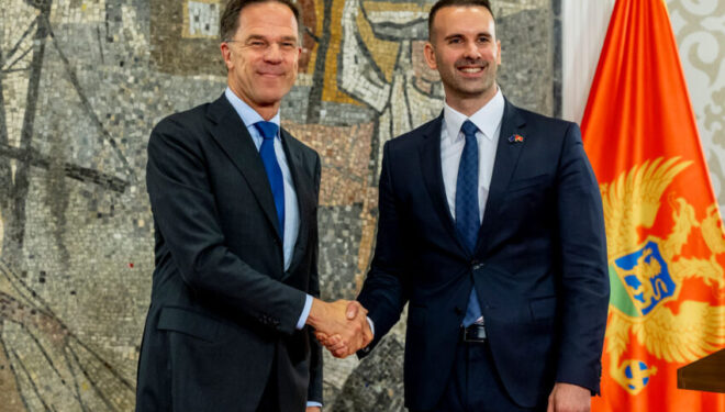 Rutte vlerëson përkushtimin e Malit të Zi për paqen në Ballkan