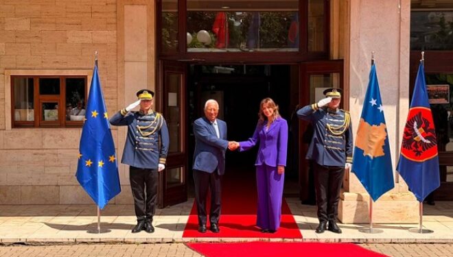 Haxhiu pret në takim presidentin e KE-së, Antonio Costa