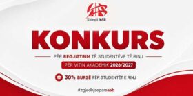 Kolegji AAB hap konkursin për pranimin e studentëve të rinj për vitin akademik 2026/2027