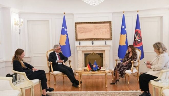 Haxhiu pret në takim ambasadorin e Gjermanisë, diskutojnë për partneritetin strategjik mes të dyja vendeve