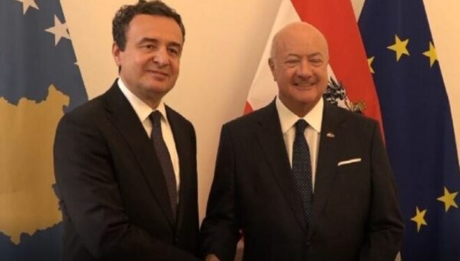 Kurti në Austri, takohet me kancelarin Stocker