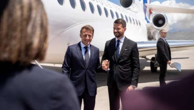 Samiti BE-Ballkan Perëndimor, Emanuel Macron arrin në Mal të Zi