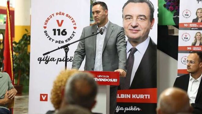 Glauk Konjufca në aktivitete në Gjilan dhe Bresalc