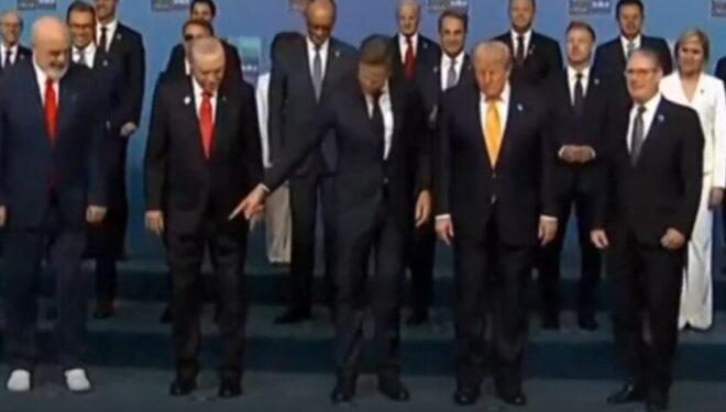 Atletet e bardha të Ramës marrin vëmendjen në Samitin e NATO-s, Rutte i tregon Trumpit