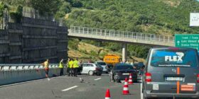 Tetë të lënduar në aksidentin zinxhiror në autostradën “Ibrahim Rugova”, përfshihen gjashtë automjete