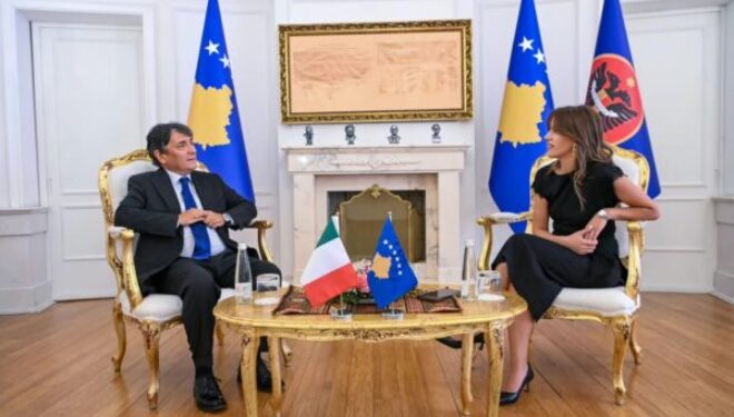 Ambasadori italian njofton për takimin me Haxhiun, bisedojnë çështjen e presidentit