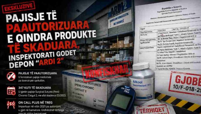 Pajisje të paautorizuara e qindra produkte të skaduara, Inspektorati godet depon “Ardi 2”