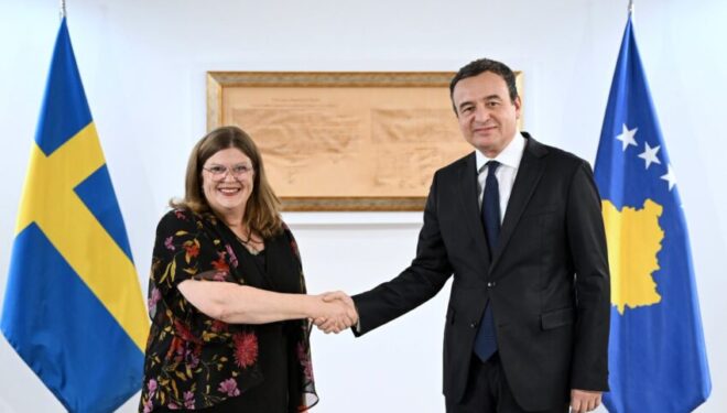 Kurti takon ambasadoren e re të Suedisë në Kosovë, kërkon vazhdimin e mbështetjes për integrimin euro-atlantik