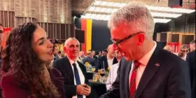 Osmani shënon 36-vjetorin e bashkimit të Gjermanisë me ambasadorin Rudolph