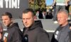 Endrit Thaçi mbërrin në protestën “Jo në emrin tim”
