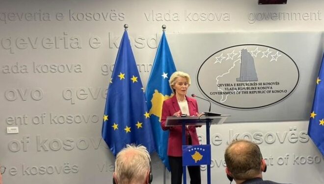 Von der Leyen: Asgjë nuk mund ta rishkruajë historinë e Kosovës, aktgjykimi në Hagë ka të bëjë me përgjegjësinë individuale